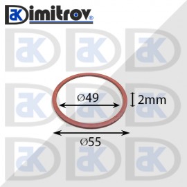 Дифтунга Ø 49 х Ø 55 х 2 mm медна